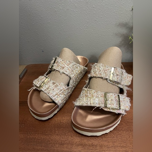 Birkenstock Arizona Leather Textile Sandals - Picture 2 of 8